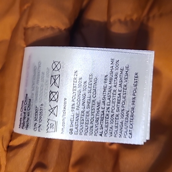 H & M Divided plaid quilted women's heavyweight jacket NWT XS - Picture 5 of 11